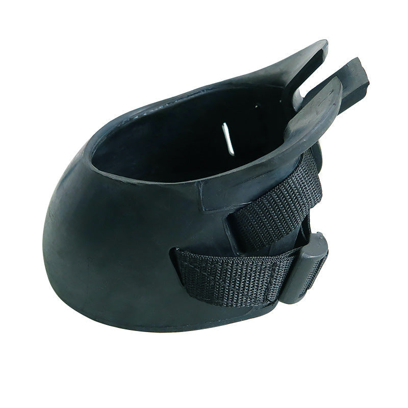 KFX-1450045 Rubber Horse Hoof Boots for Wound Care and Protection - Black, Sizes S to XL