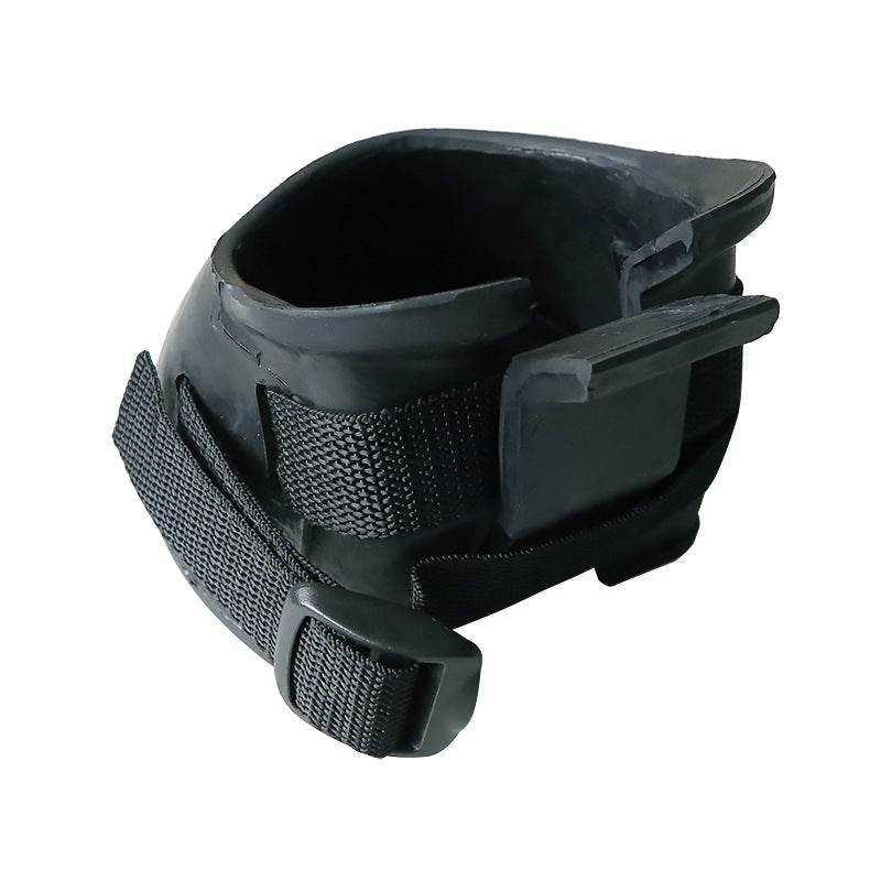 KFX-1450045 Rubber Horse Hoof Boots for Wound Care and Protection - Black, Sizes S to XL