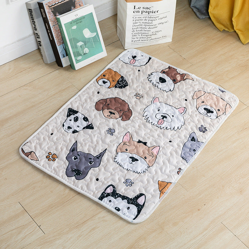KFX-1454397 Comfortable Cotton Non-Slip Pet Mat for Dogs – Various Cute Designs and Sizes Available