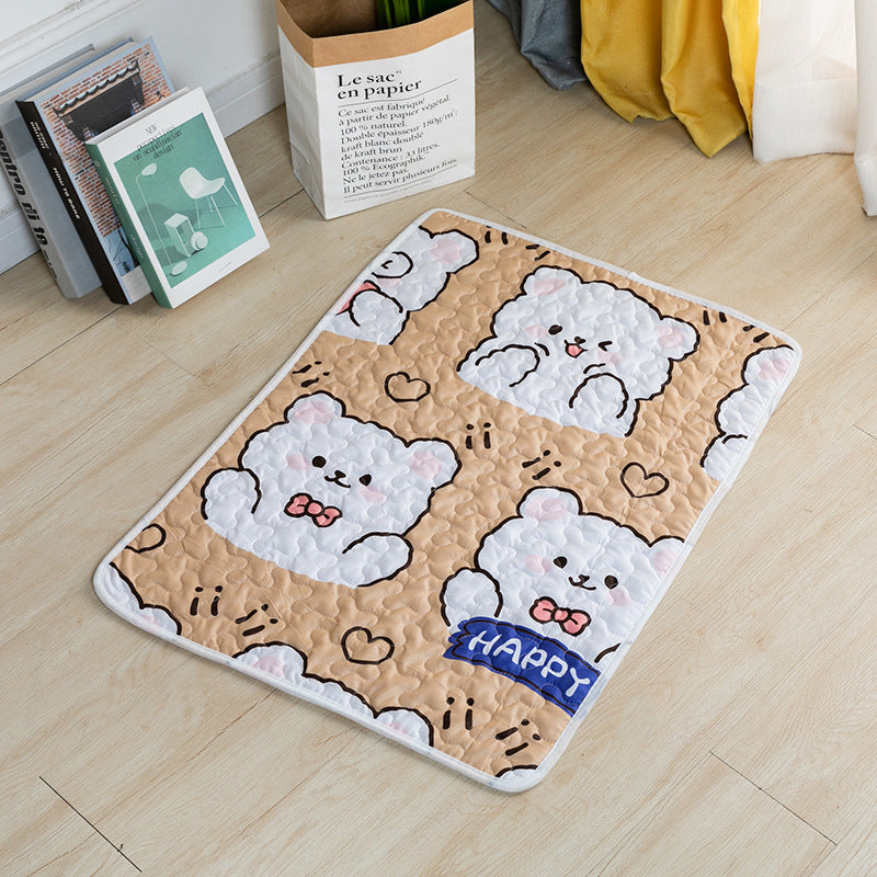 KFX-1454397 Comfortable Cotton Non-Slip Pet Mat for Dogs – Various Cute Designs and Sizes Available