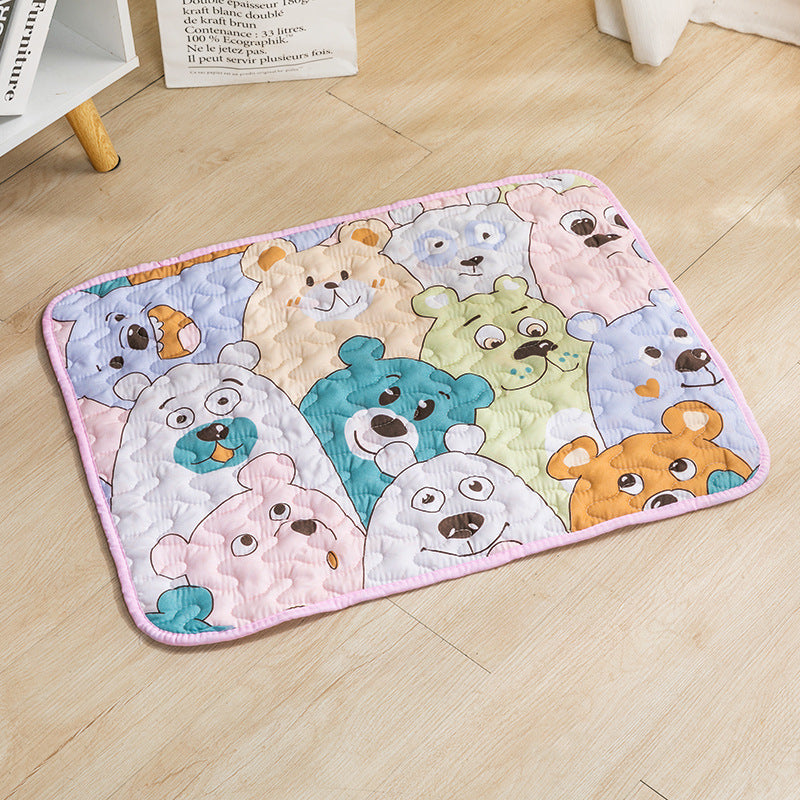 KFX-1454397 Comfortable Cotton Non-Slip Pet Mat for Dogs – Various Cute Designs and Sizes Available