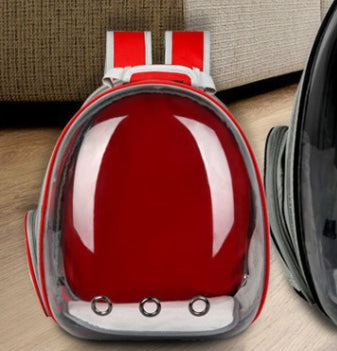 KFX-1454781 Expandable Transparent Mesh Pet Backpack for Pets Up to 6kg - Various Colors Available