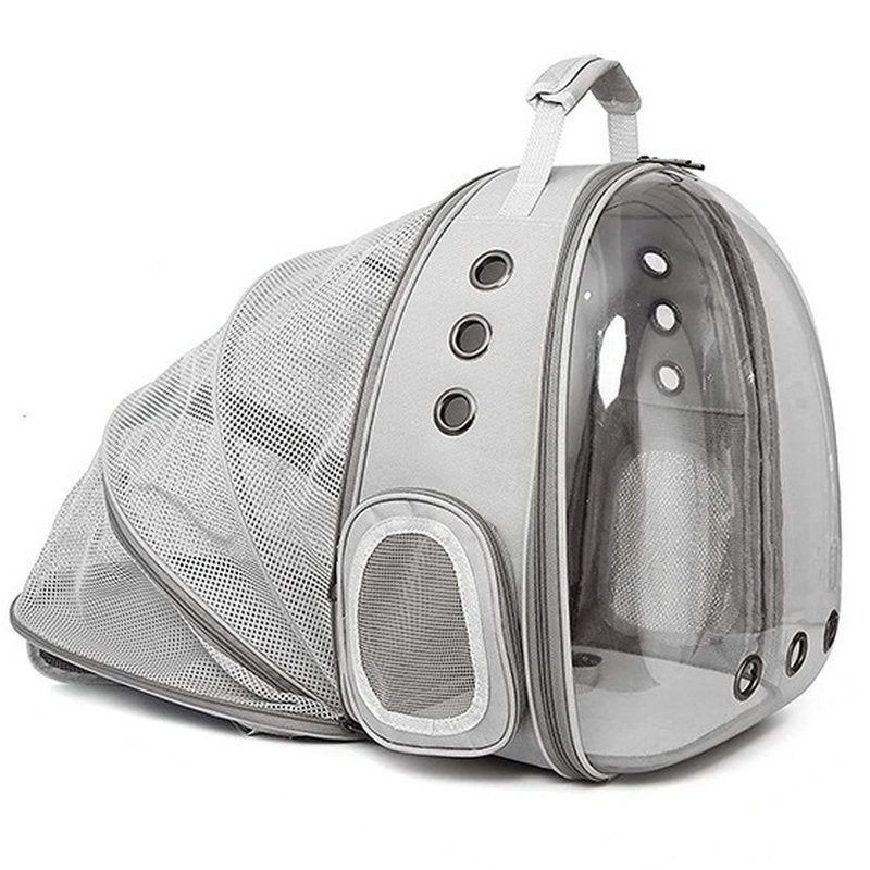 KFX-1454781 Expandable Transparent Mesh Pet Backpack for Pets Up to 6kg - Various Colors Available