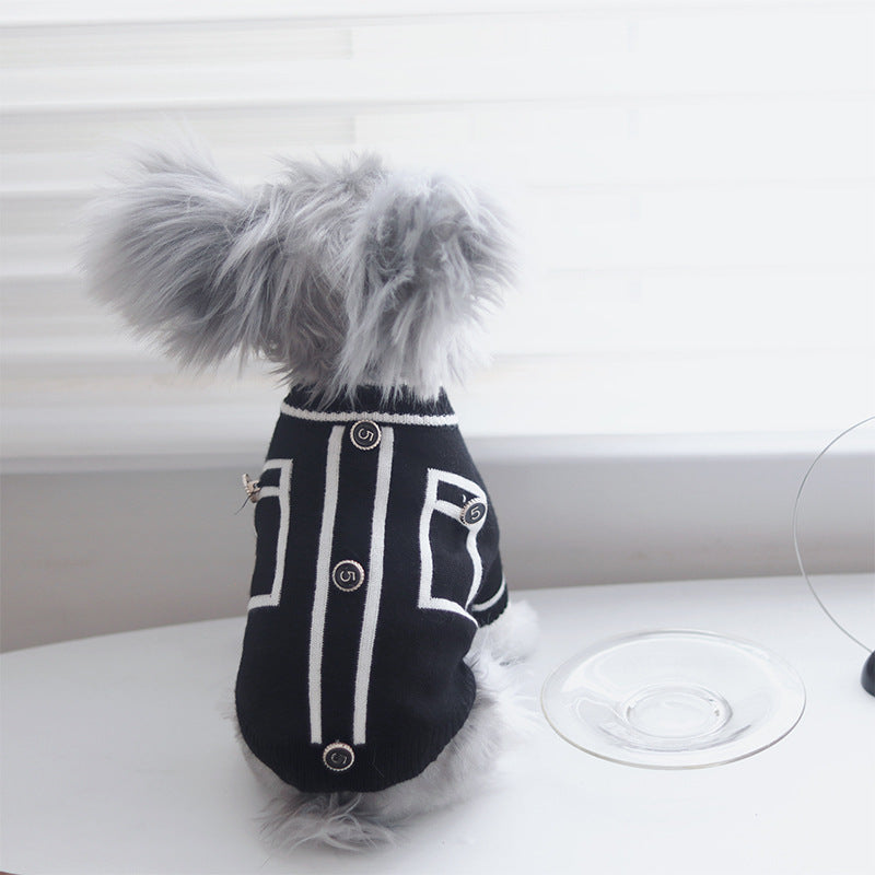 KFX-1456317 Warm Wool Dog Sweater in Country Style - Available in Multiple Sizes