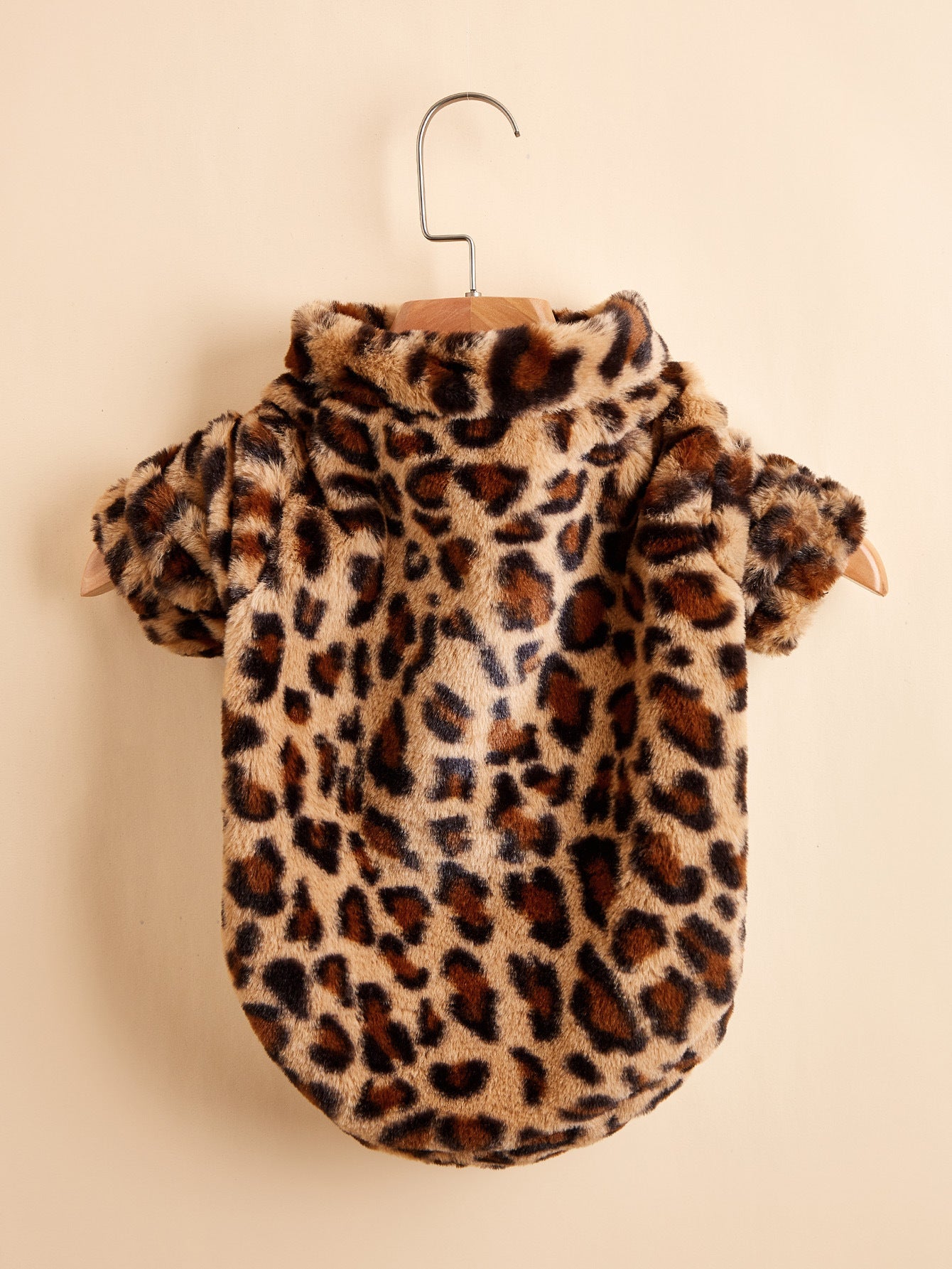 KFX-1456701 Warm Leopard Print Dog Jacket for Small to XXL Sizes