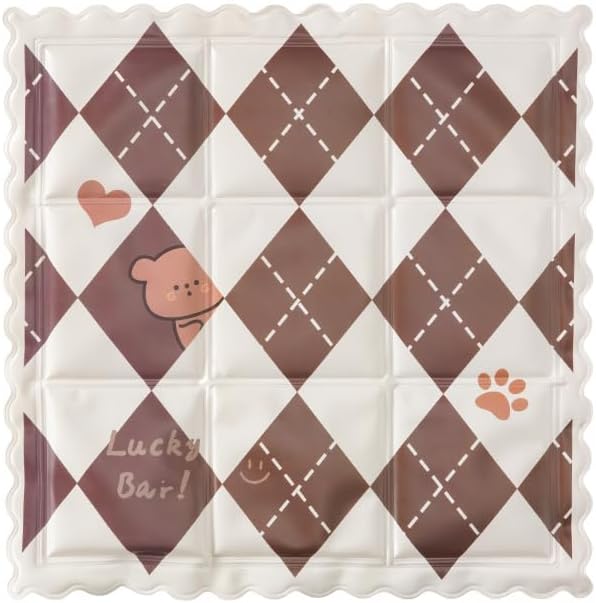 KFX-1461565 Cooling Pet Mat for Dogs and Cats - Portable, Breathable Sleeping Pad with Non-Toxic PVC, Ideal for Indoor and Outdoor Use