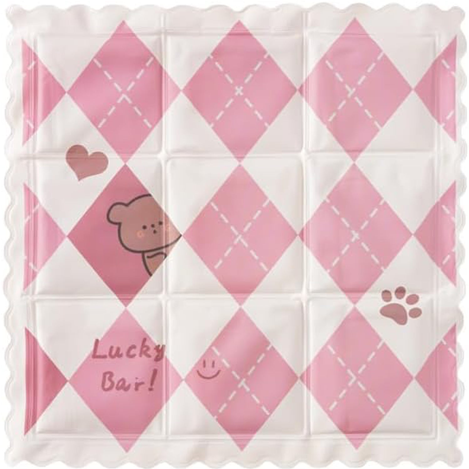KFX-1461565 Cooling Pet Mat for Dogs and Cats - Portable, Breathable Sleeping Pad with Non-Toxic PVC, Ideal for Indoor and Outdoor Use