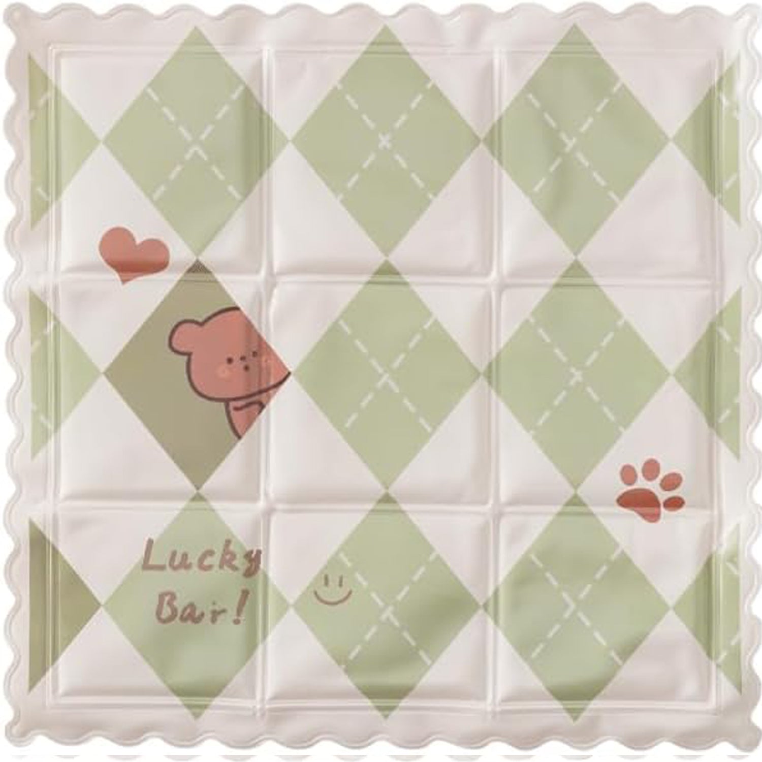 KFX-1461565 Cooling Pet Mat for Dogs and Cats - Portable, Breathable Sleeping Pad with Non-Toxic PVC, Ideal for Indoor and Outdoor Use