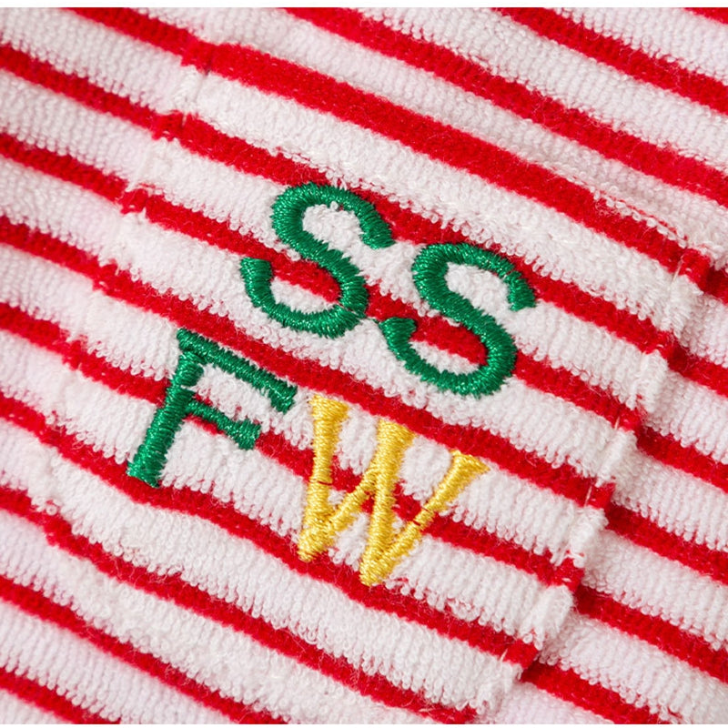 KFX-1462845 Striped Terry Pet Top for Small to Medium Dogs and Cats, Soft and Cozy Fleece Clothing for Fall and Winter