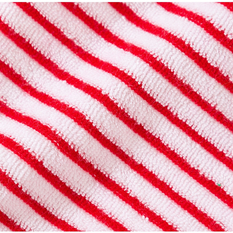 KFX-1462845 Striped Terry Pet Top for Small to Medium Dogs and Cats, Soft and Cozy Fleece Clothing for Fall and Winter