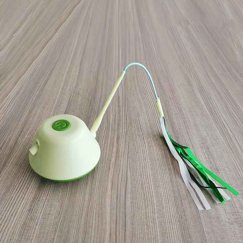 KFX-1464893 LED Infrared Cat Toy Stick - Interactive Plastic Pet Play Tool in Pink and Green