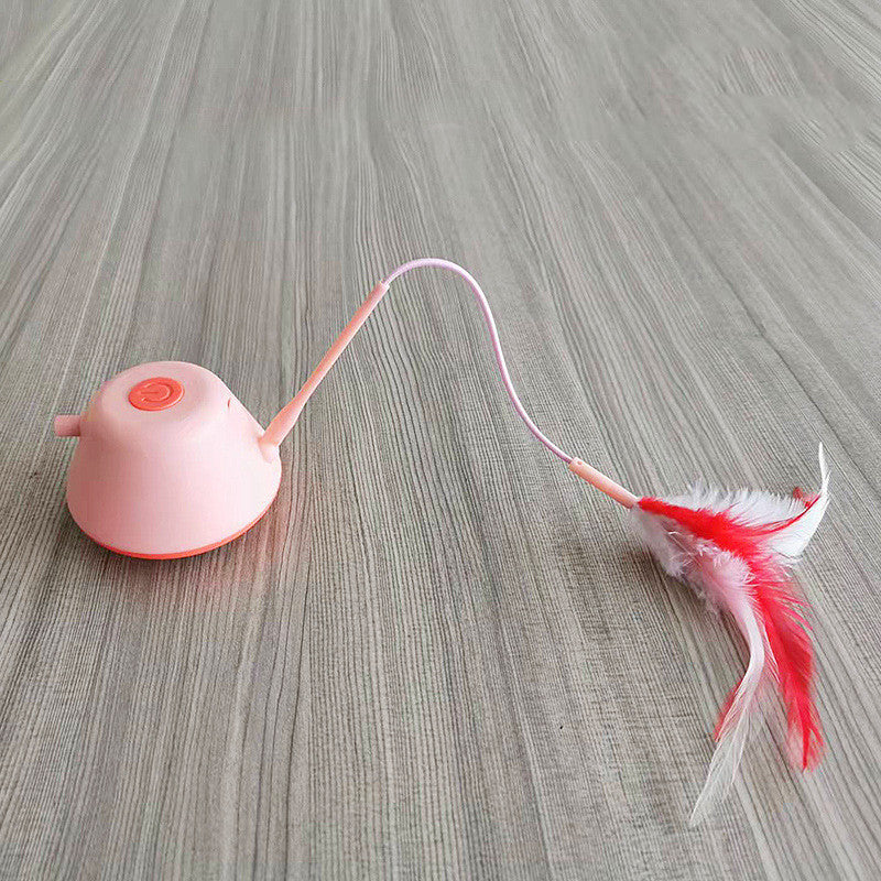 KFX-1464893 LED Infrared Cat Toy Stick - Interactive Plastic Pet Play Tool in Pink and Green