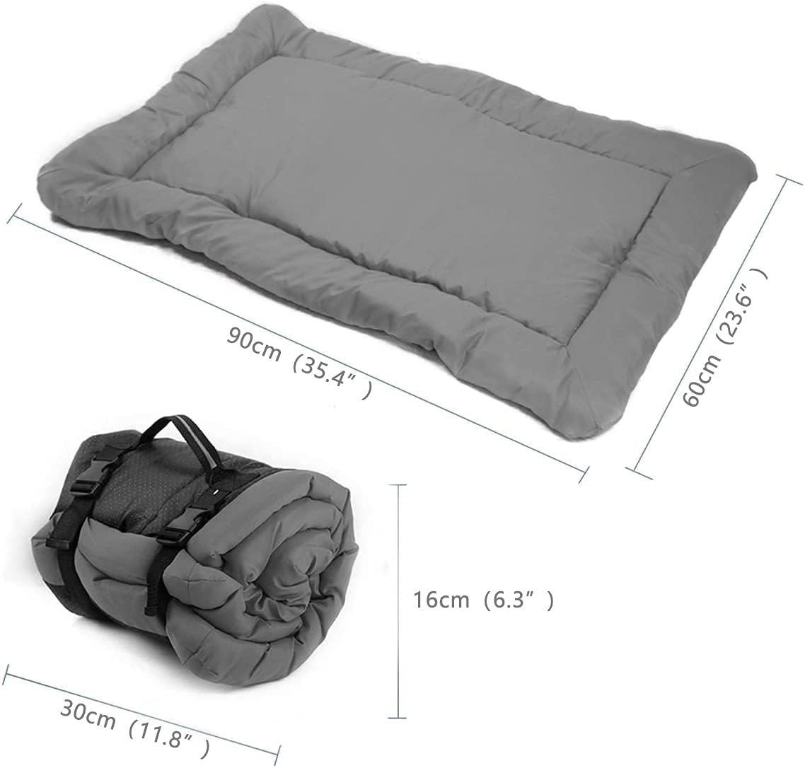 KFX-1465533 Portable Waterproof Dog Bed for Camping and Travel - Non-Slip, Foldable, Easy to Clean Mat for Dogs and Cats