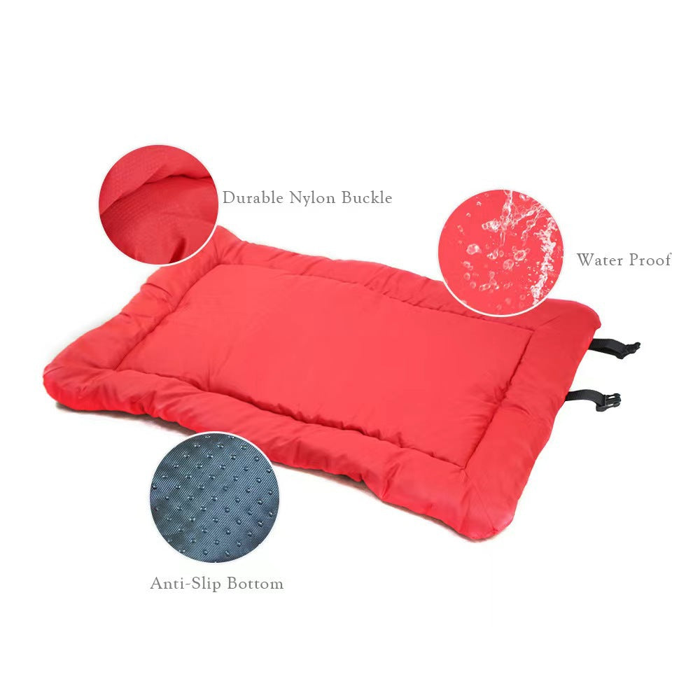 KFX-1465533 Portable Waterproof Dog Bed for Camping and Travel - Non-Slip, Foldable, Easy to Clean Mat for Dogs and Cats