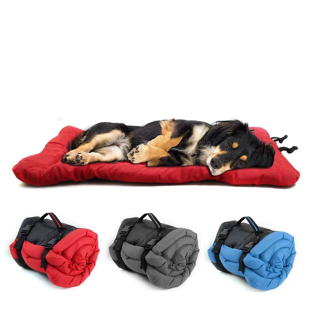 KFX-1465533 Portable Waterproof Dog Bed for Camping and Travel - Non-Slip, Foldable, Easy to Clean Mat for Dogs and Cats
