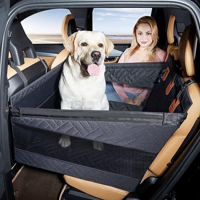 KFX-1465917 Water and Dirt Resistant Multifunctional Dog Bed - Gray and Black, 56x56x40 cm