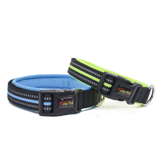 KFX-1466045 Breathable Mesh Nylon Dog Collar in Multiple Colors and Sizes