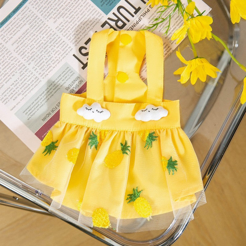 KFX-1468221 Cute Mesh Strawberry Strap Dress for Dogs - Multiple Colors Available