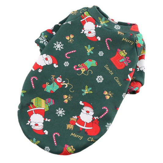 KFX-1474877 Cozy Christmas Print Dog Sweater for Spring, Autumn, and Winter