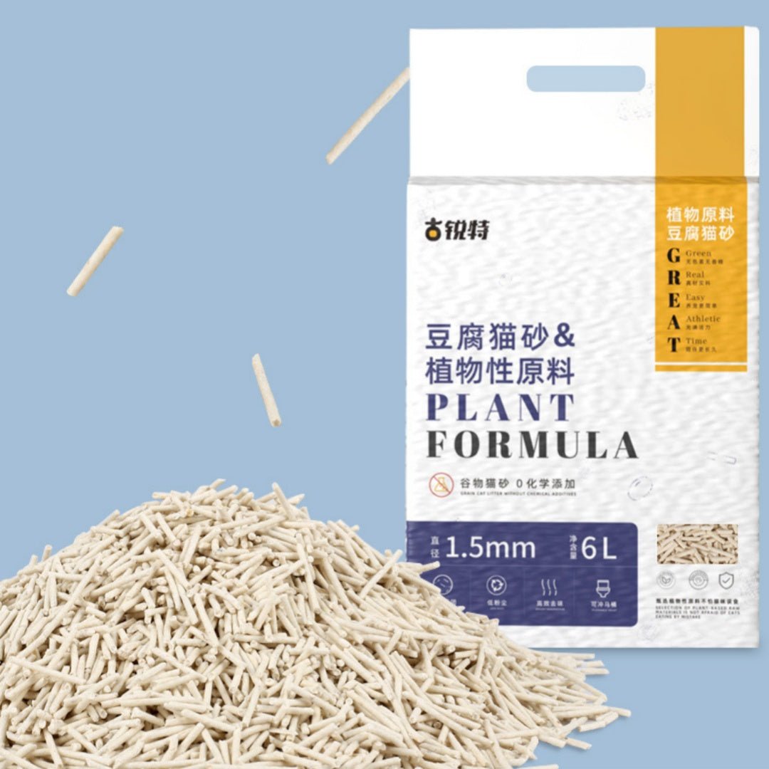 KFX-1475261 Tofu Cat Litter with Corn Flavor - Fast Agglomeration, Low Dust, Superior Absorption