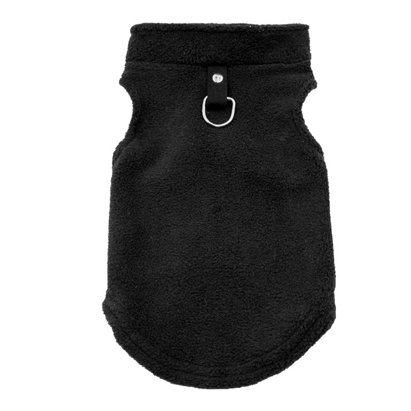 KFX-1476157 Thickened Polar Fleece Pet Vest with Ribbon Detail - Sizes S to XL