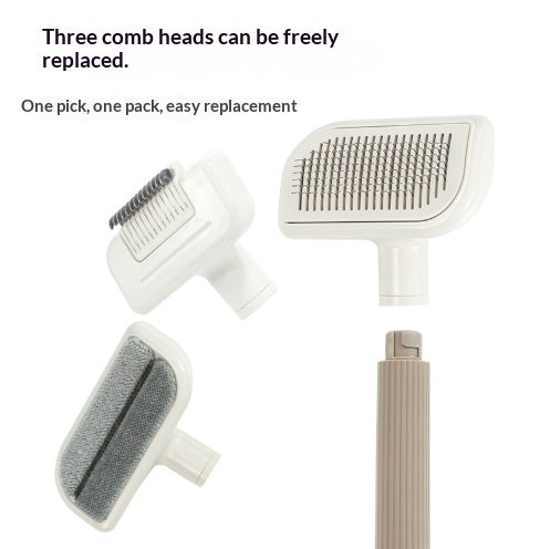 KFX-1481149 Large Deshedding Brush for Pets - Available in Noble Pink, Moonlight White, and Cherry Pink