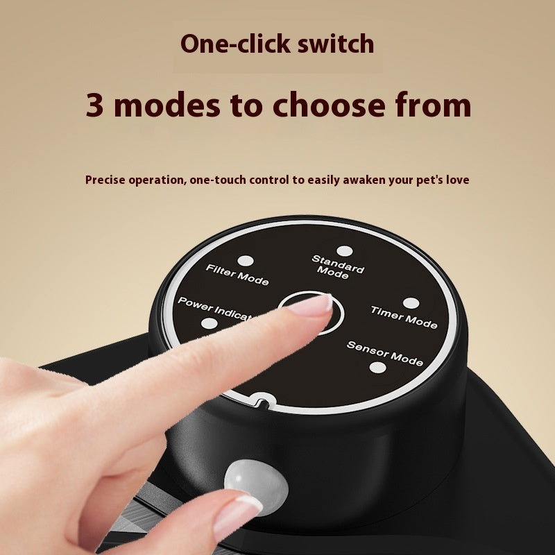 KFX-1481405 Wireless Induction Stainless Steel Automatic Pet Water Dispenser for Dogs and Cats