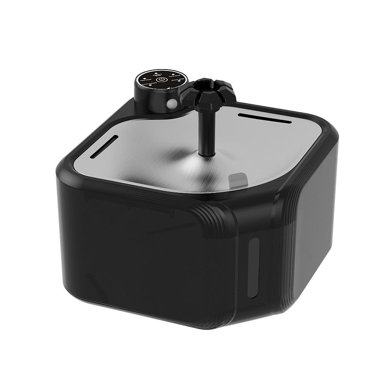 KFX-1481405 Wireless Induction Stainless Steel Automatic Pet Water Dispenser for Dogs and Cats