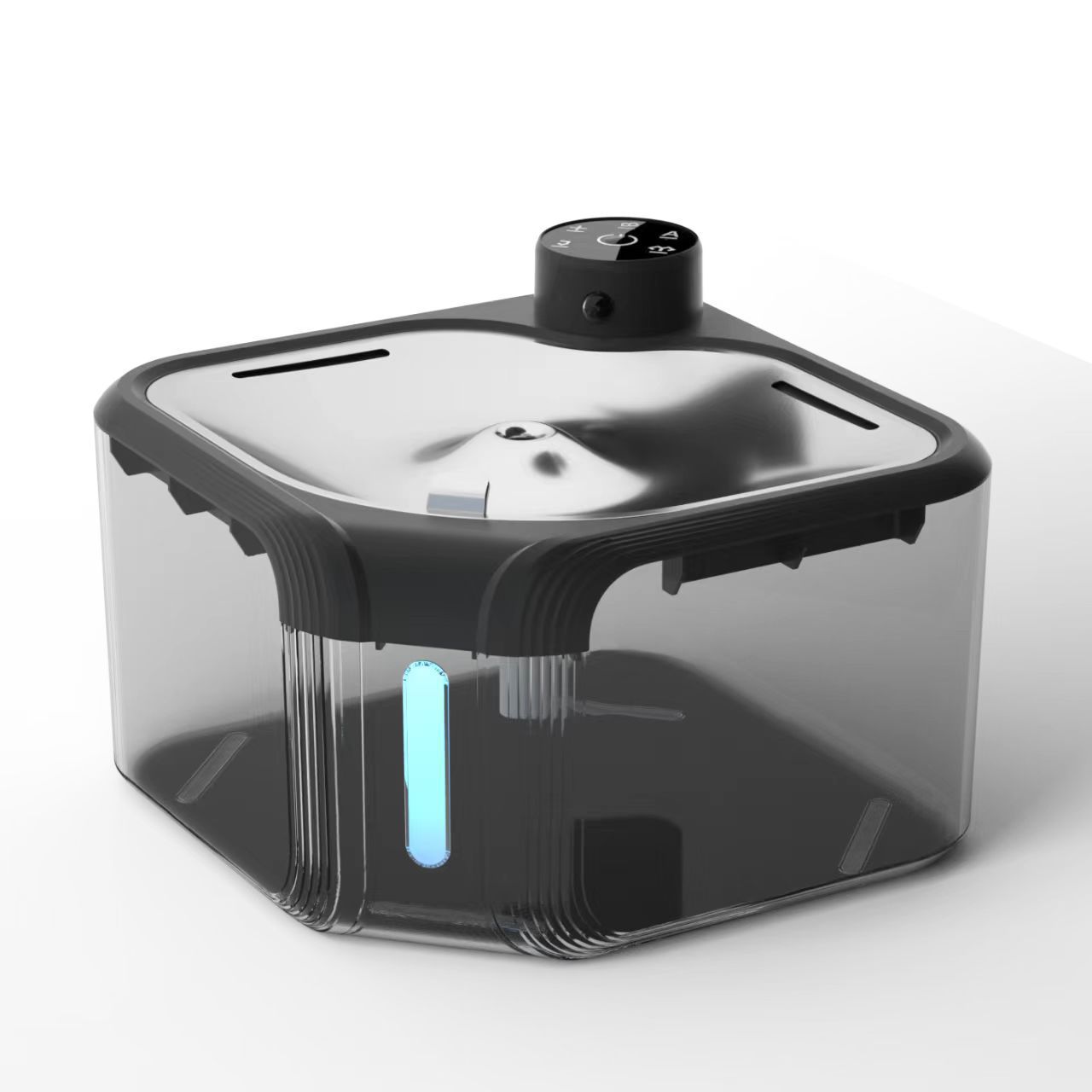 KFX-1481405 Wireless Induction Stainless Steel Automatic Pet Water Dispenser for Dogs and Cats