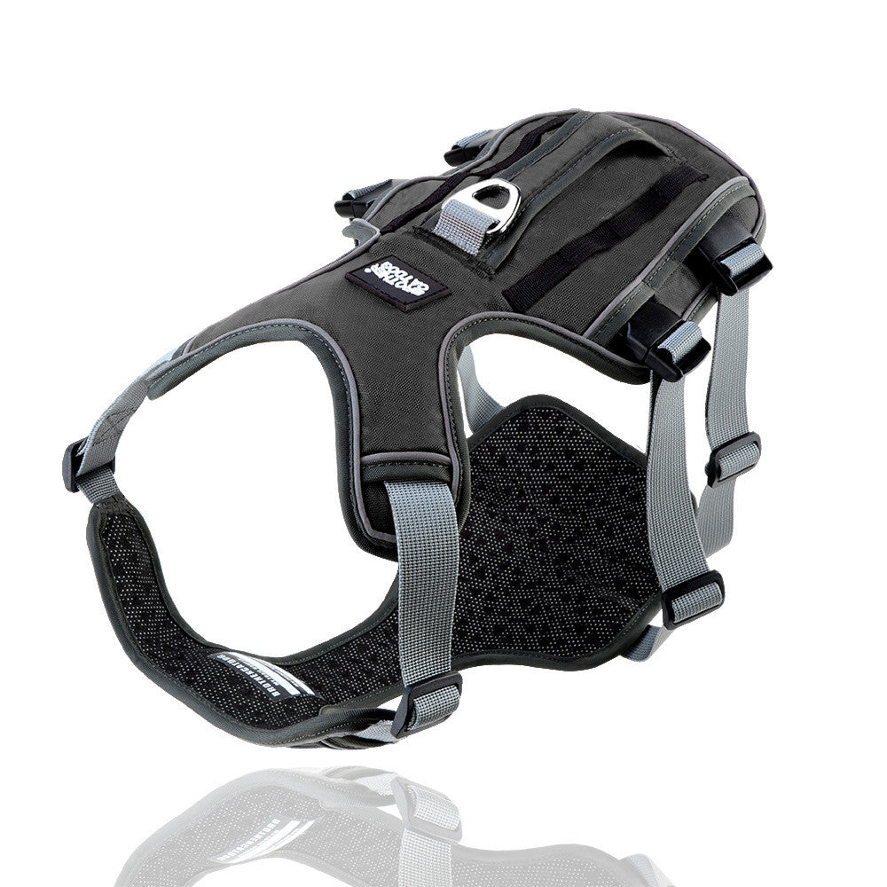 KFX-1484605 Reflective and Breathable Pet Chest Harness with Adjustable Traction Rope