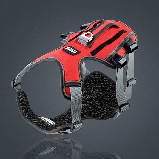 KFX-1484605 Reflective and Breathable Pet Chest Harness with Adjustable Traction Rope