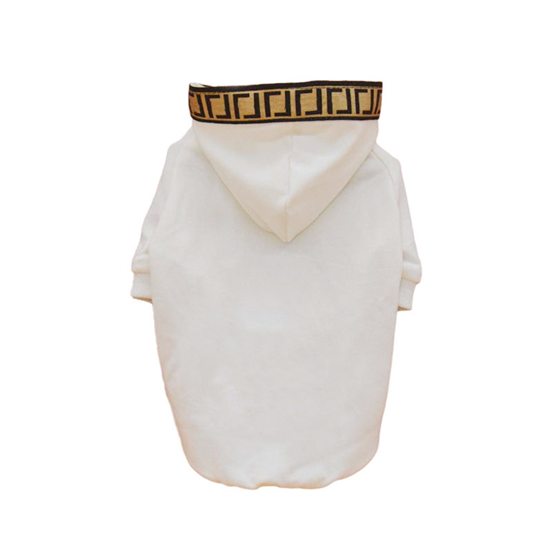 KFX-1485885 Casual Cotton Pet Dog Clothes in Black and White - Sizes XS to 2XL