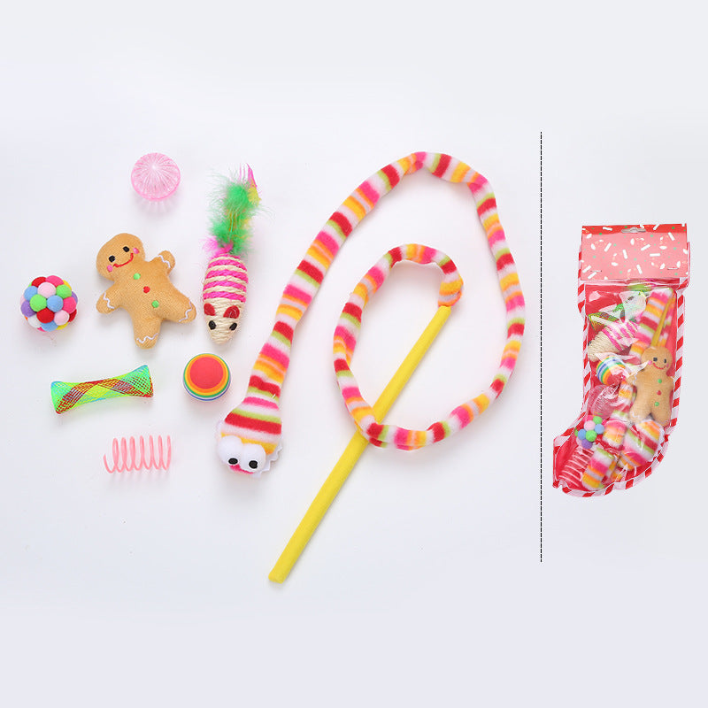 KFX-1486141 Warm Winter Cat Toy Gift Set for Holidays and Special Occasions - Ideal for Friends and Family