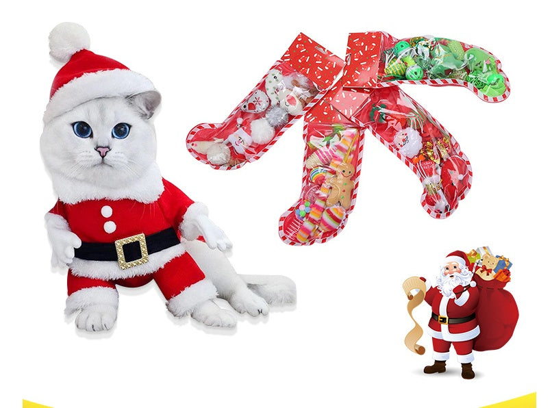 KFX-1486141 Warm Winter Cat Toy Gift Set for Holidays and Special Occasions - Ideal for Friends and Family