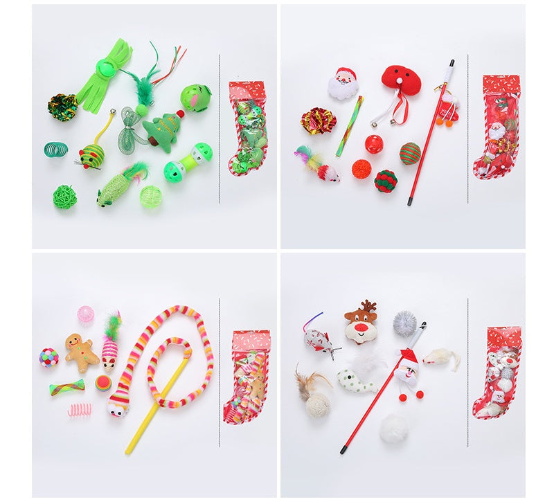 KFX-1486141 Warm Winter Cat Toy Gift Set for Holidays and Special Occasions - Ideal for Friends and Family