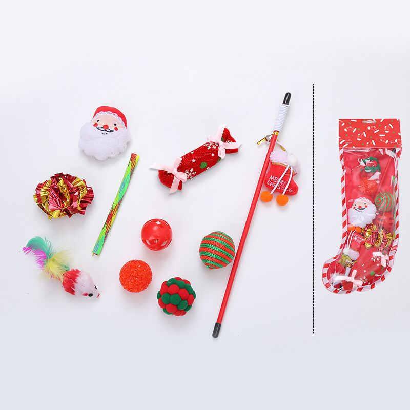 KFX-1486141 Warm Winter Cat Toy Gift Set for Holidays and Special Occasions - Ideal for Friends and Family