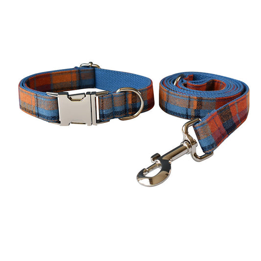 KFX-1487293 Blue Velvet Dog Collar with Alloy Buckle and Bow Accessories