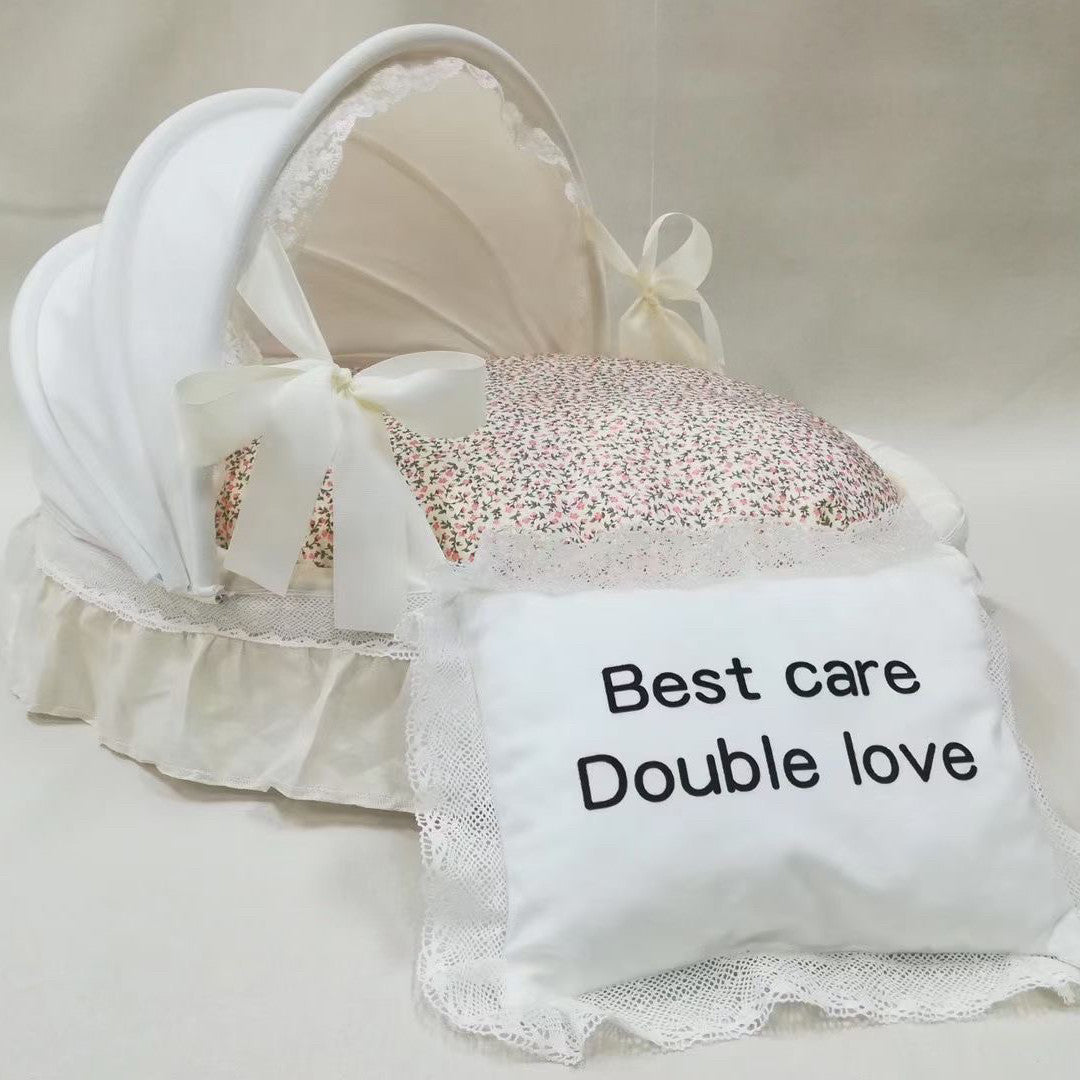 KFX-1489725 Cozy High-Density Sponge Pet Bed with Washable Cotton Cover - Sizes M, L, XL Available