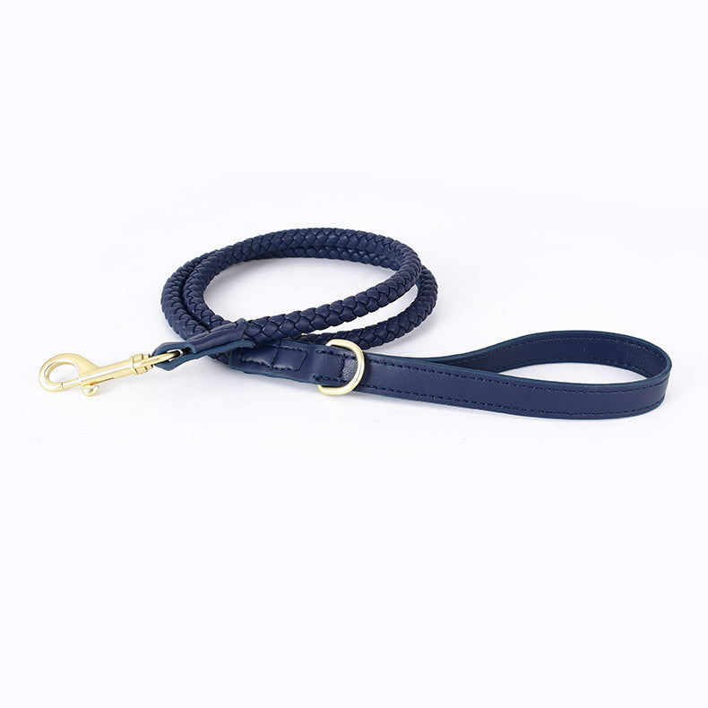 KFX-1490877 Durable Leather Large Dog Collar with Adjustable Sizes and Color Options