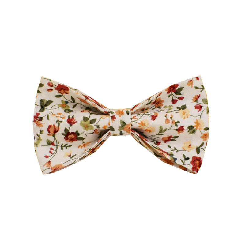 KFX-1492541 Elegant Floral Dog Collar Set with Leash, Bow, Vest, and Poop Bag