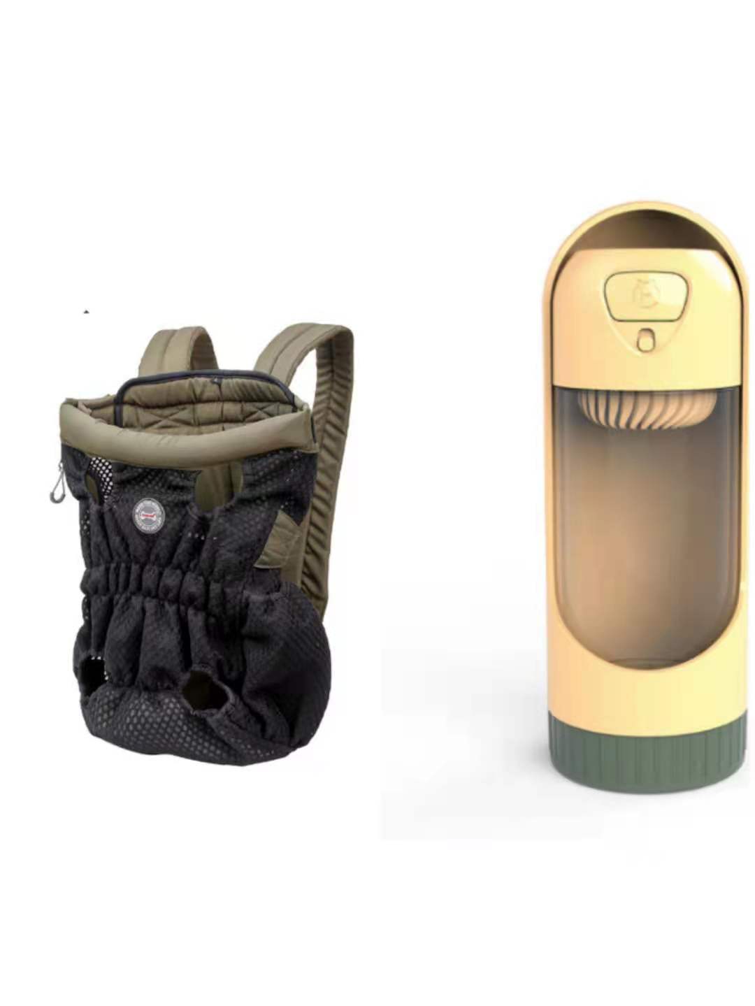 KFX-1493309 Breathable Pet Carrier Backpack for Small Dogs and Cats, Adjustable Mesh Travel Bag
