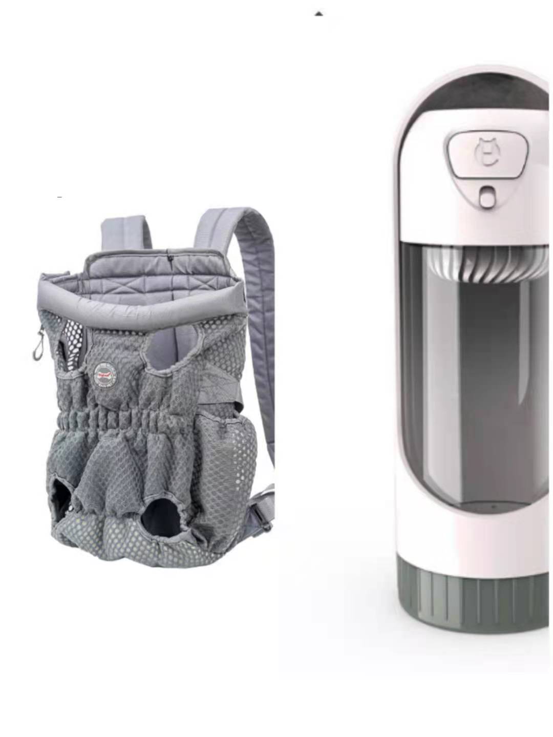 KFX-1493309 Breathable Pet Carrier Backpack for Small Dogs and Cats, Adjustable Mesh Travel Bag