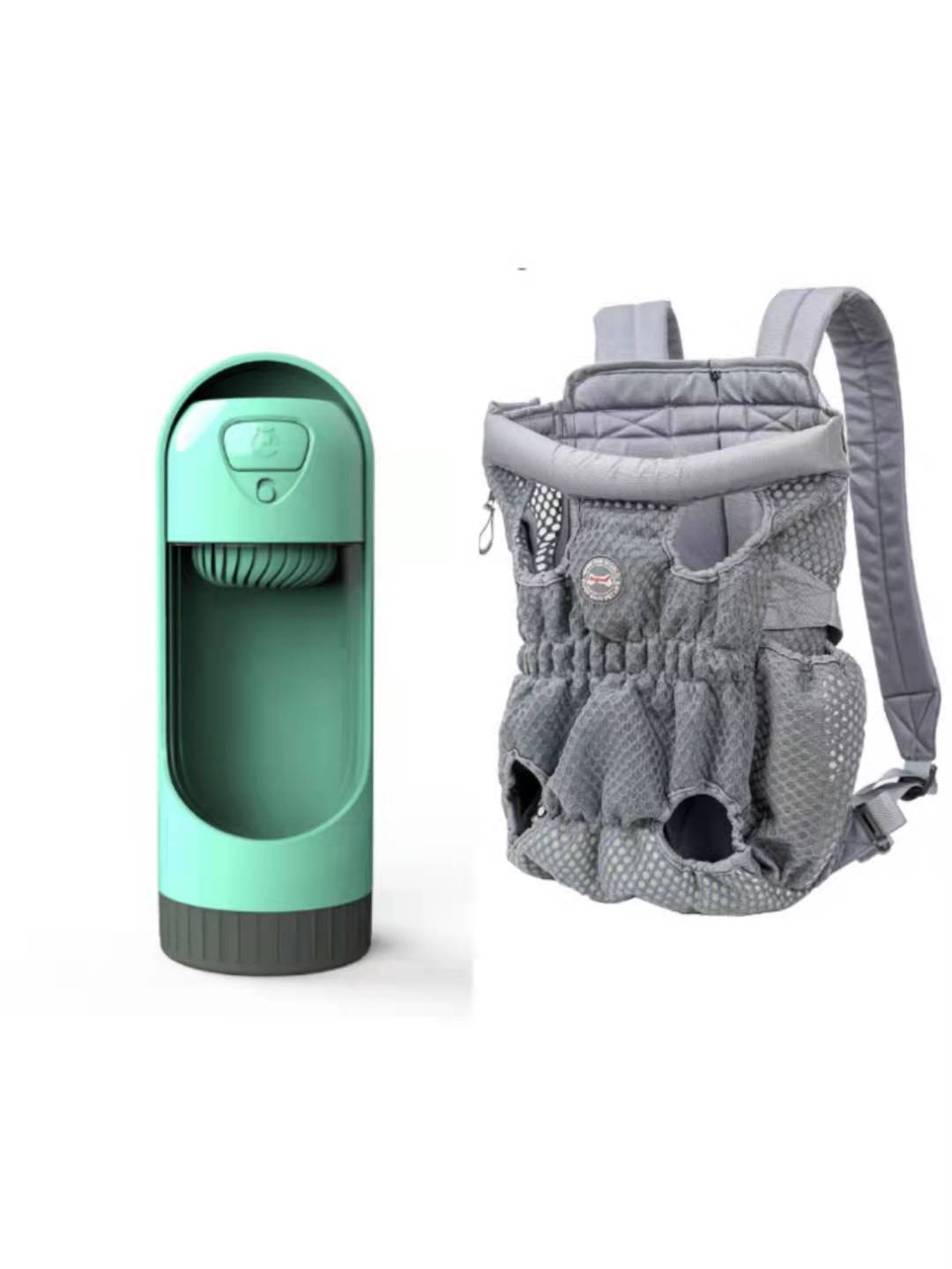 KFX-1493309 Breathable Pet Carrier Backpack for Small Dogs and Cats, Adjustable Mesh Travel Bag