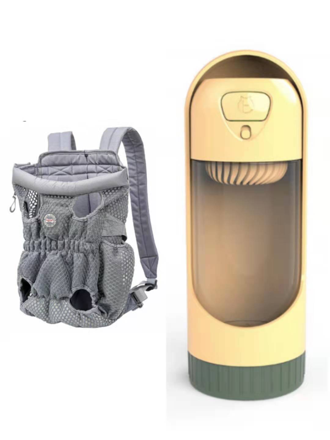 KFX-1493309 Breathable Pet Carrier Backpack for Small Dogs and Cats, Adjustable Mesh Travel Bag