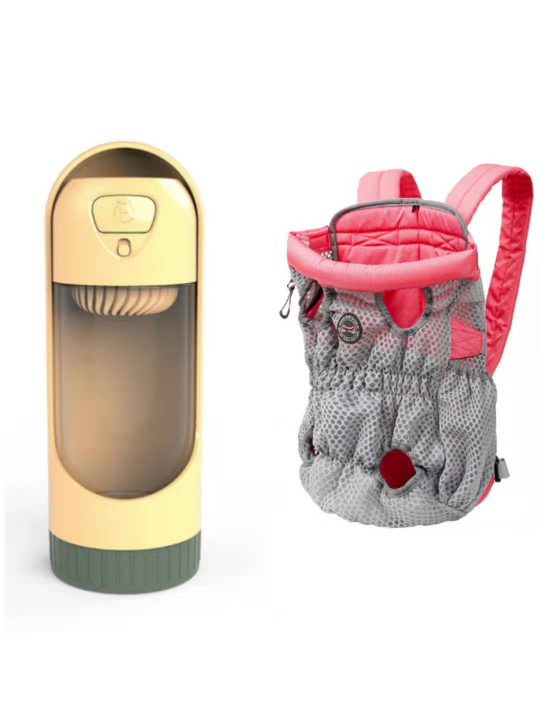 KFX-1493309 Breathable Pet Carrier Backpack for Small Dogs and Cats, Adjustable Mesh Travel Bag