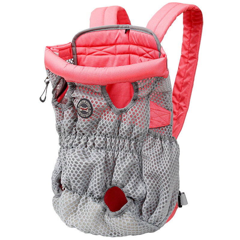 KFX-1493309 Breathable Pet Carrier Backpack for Small Dogs and Cats, Adjustable Mesh Travel Bag