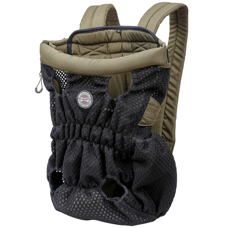 KFX-1493309 Breathable Pet Carrier Backpack for Small Dogs and Cats, Adjustable Mesh Travel Bag