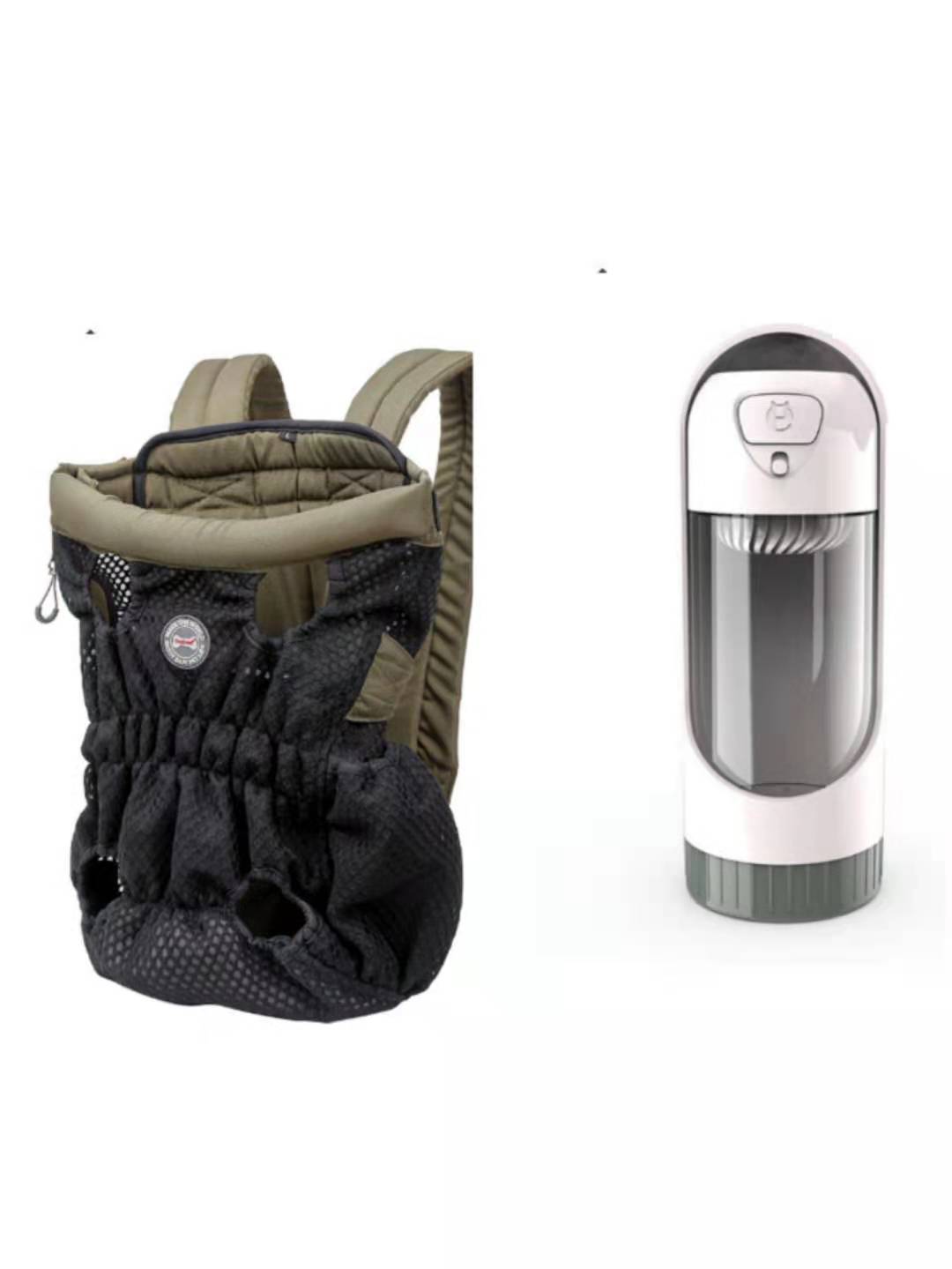 KFX-1493309 Breathable Pet Carrier Backpack for Small Dogs and Cats, Adjustable Mesh Travel Bag