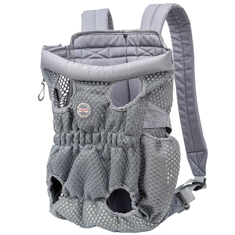 KFX-1493309 Breathable Pet Carrier Backpack for Small Dogs and Cats, Adjustable Mesh Travel Bag