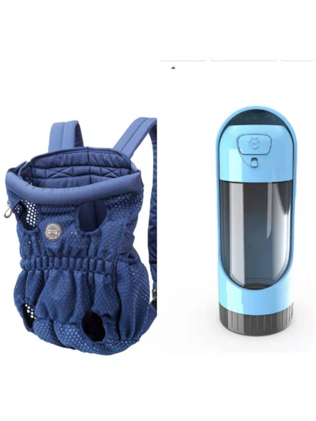 KFX-1493309 Breathable Pet Carrier Backpack for Small Dogs and Cats, Adjustable Mesh Travel Bag
